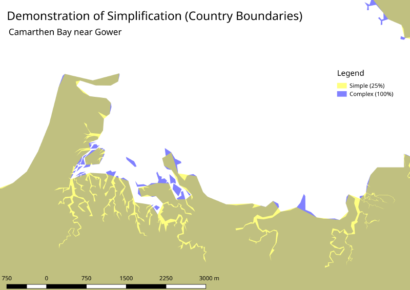 A map of the Camarthen Bay